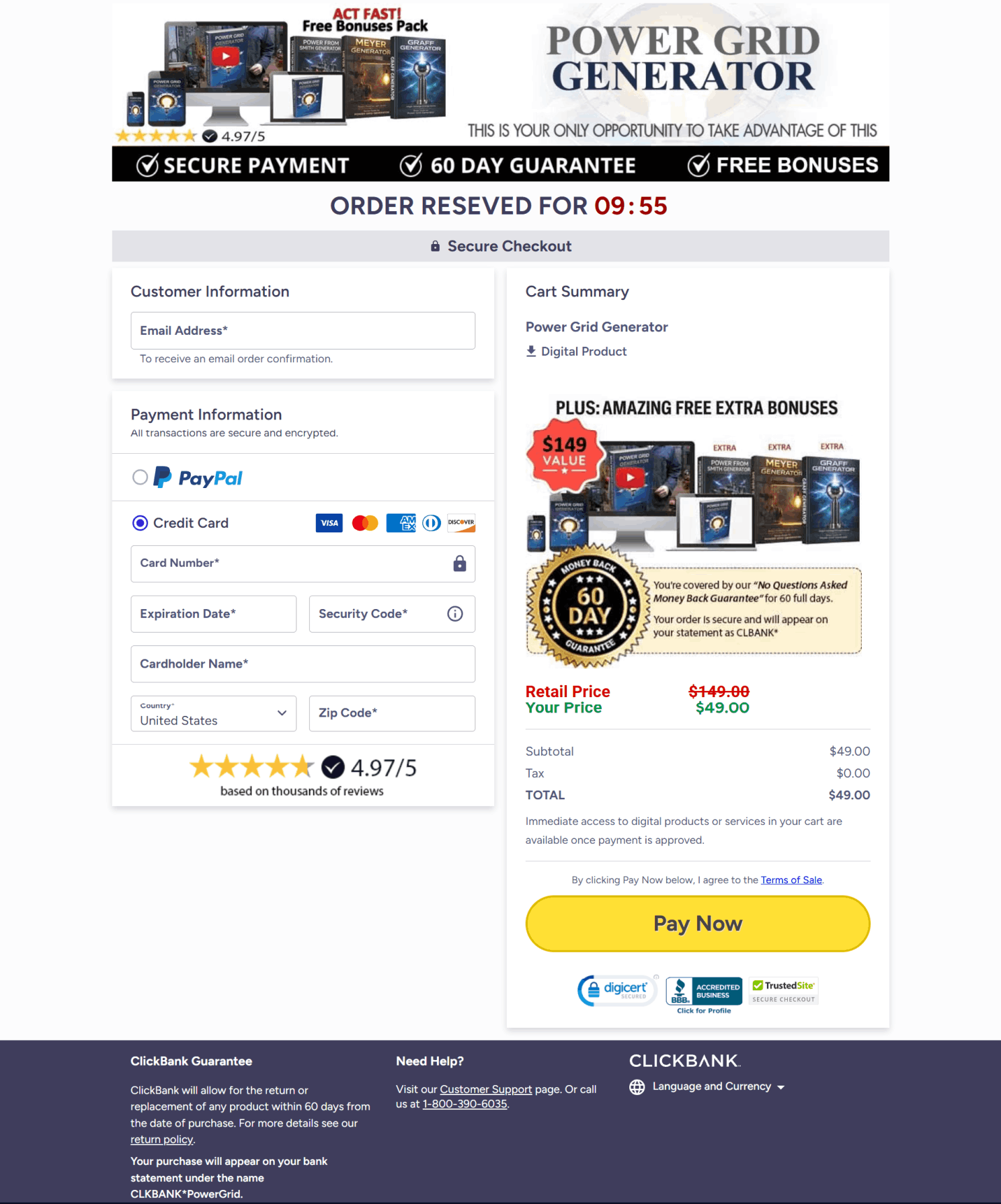 power-grid-generator-secure-checkout